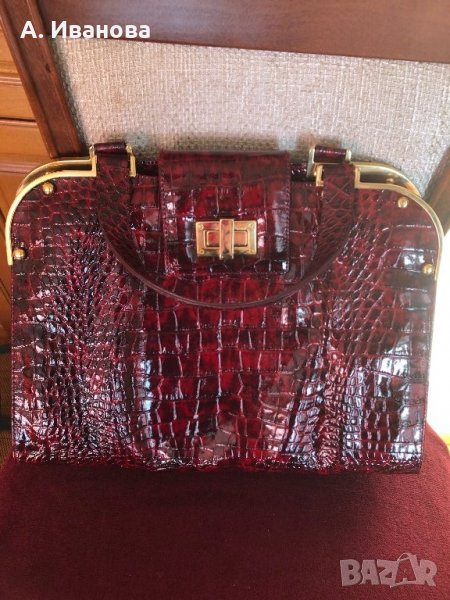 Дамска чанта естествена кожа Mattioli, снимка 1