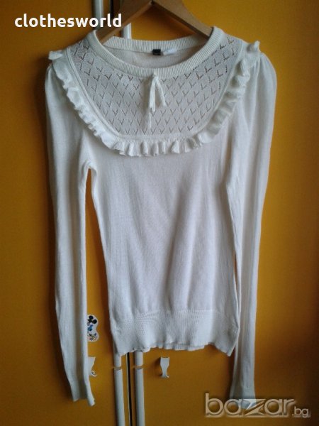 Дамска блуза в кремав цвят, снимка 1