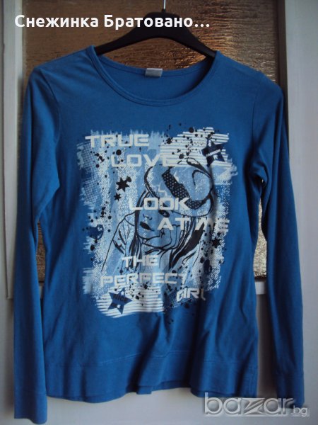 Детска блуза с дълъг ръкав от памук, снимка 1