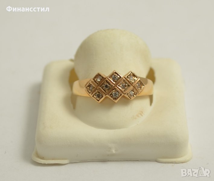 *златен пръстен 43540-4, снимка 1