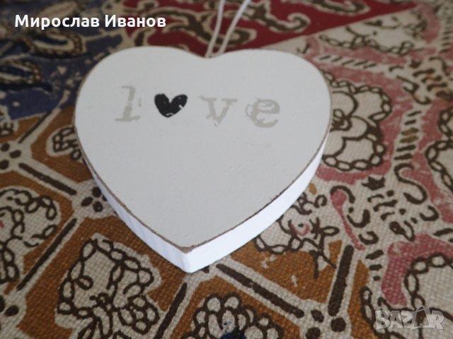 " СЪРЦЕ " - дървен сувенир от Холандия , снимка 1