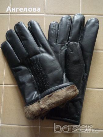 ПРОМО Много топли мъжки ръкавици естествена кожа 01 , снимка 3 - Шапки - 13007685