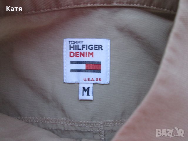 Риза Tommy Hilfiger Vintage телесен цвят, снимка 4 - Ризи - 25382401