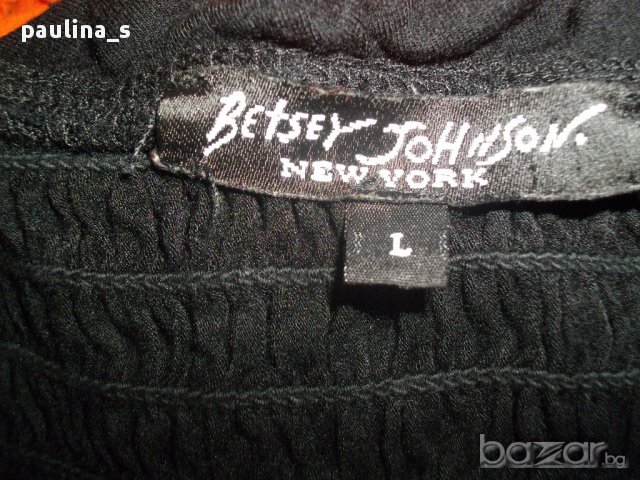 Дизайнерска рокля с гол гръб "Betsey Johnson"New York / унисайз , снимка 4 - Рокли - 14700809