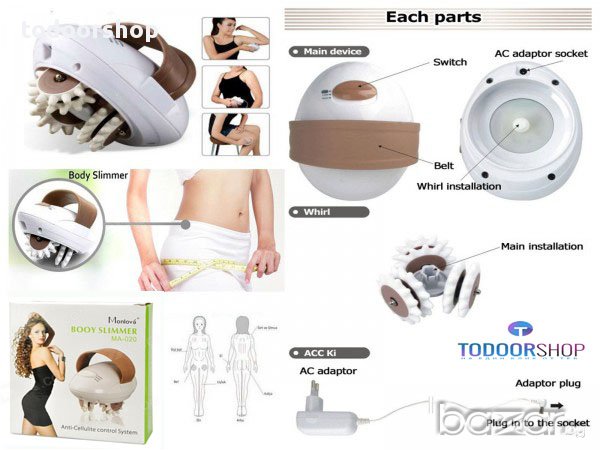 Body Slimmer Уред за жени против целулит, масажор и уред за отслабване (3 в 1), снимка 4 - Други спортове - 9903844