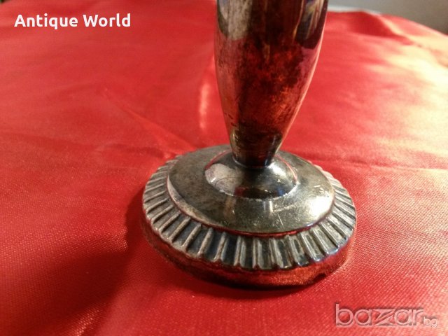 Старинен Малък Немски Посребрен Свещник WMF, снимка 2 - Антикварни и старинни предмети - 20416746