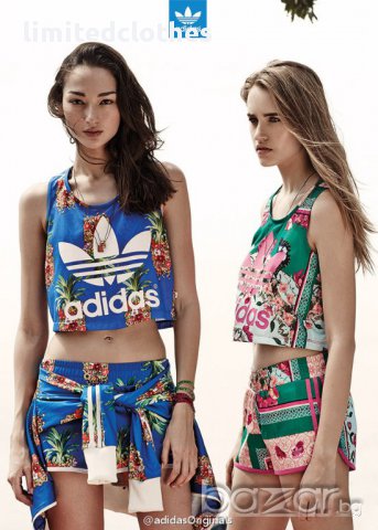 ADIDAS ORIGINALS FRUTAFLOR Дамски Комплект Екип (Потник + Къси Панталони) размер M, снимка 14 - Спортни екипи - 8384158