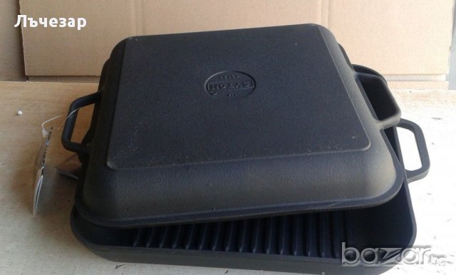 Чугунен капак-тиган, квадратен и кръгъл, от 20 см до 40 см, снимка 5 - Съдове за готвене - 11614758