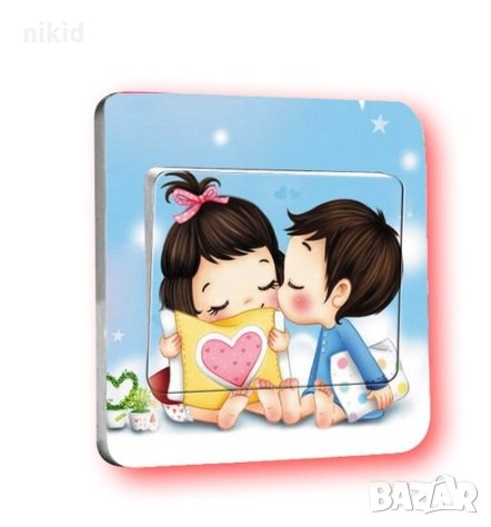 деца целувка стикер за контакт ключ на лампа копчето