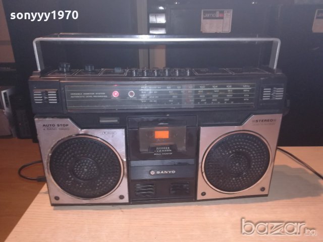 sanyo m4100lu-ретро касетофон-внос швеицария, снимка 2 - Радиокасетофони, транзистори - 20967626