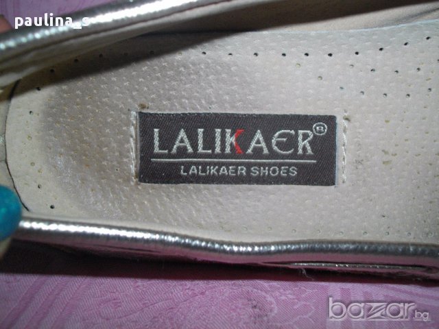Сребърни ортопедични обувки / мокасини ”Lalikaer” shoes / малък номер , снимка 3 - Дамски ежедневни обувки - 14906902