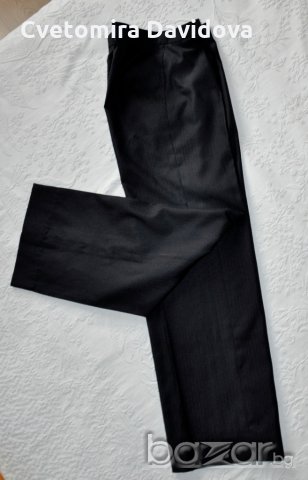 Панталон черен тънък, снимка 1 - Панталони - 20597165