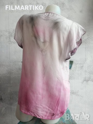 Ръчно рисувана блуза , снимка 3 - Корсети, бюстиета, топове - 22360392