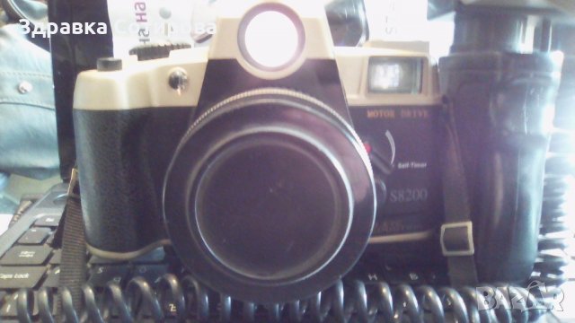 Фотоапарат (фотокамера) Canon със светкавица, Polaroid. - Канон и Полароид,