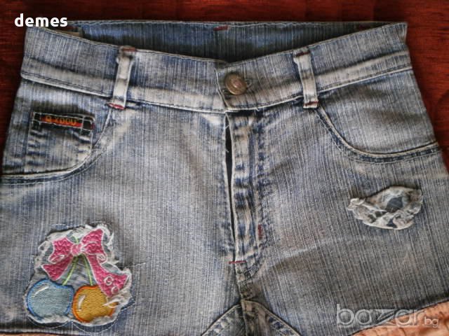Дънков панталон 7/8 за момиче, нов, размер 3-4/години/ и 4-5/години/, снимка 11 - Детски панталони и дънки - 10726538