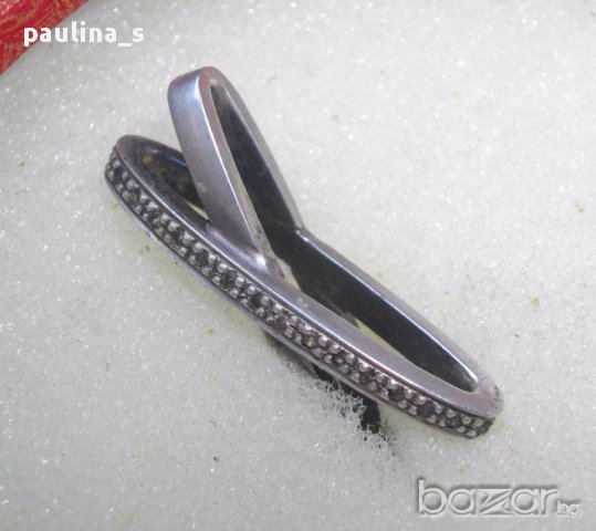  Винтидж / Авторска сребърна висулка за ланец / проба 925, снимка 2 - Колиета, медальони, синджири - 17264700