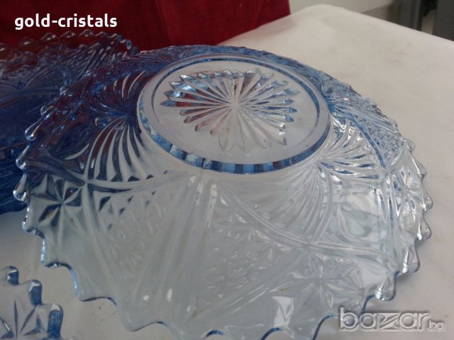 стъклени чинии цветно стъкло , снимка 13 - Антикварни и старинни предмети - 19592931
