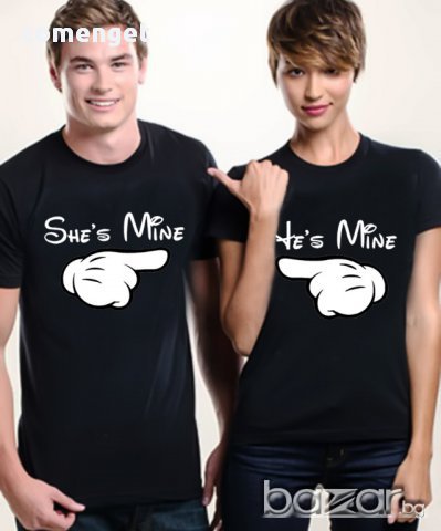 ЗА СВЕТИ ВАЛЕНТИН - ВЛЮБЕНИ! LOVE Тениски Мики Маус / Mickey Mouse! Поръчай модел с ТВОЯ идея!