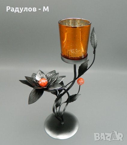 Свещник с цвете единица