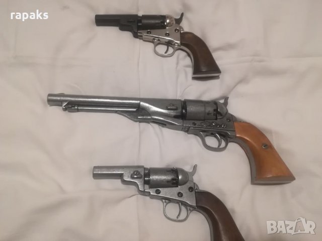 Рядък модел револвер Kolt 1860. Масивна, красива и рядка реплика на този каубойски револвер,пистолет, снимка 7 - Бойно оръжие - 21274568