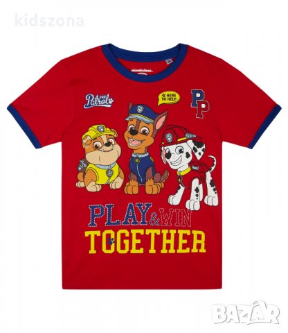 Детска тениска Paw Patrol момче за 4, 6, 8 и 10 г. - М11-13, снимка 2 - Детски тениски и потници - 24436596