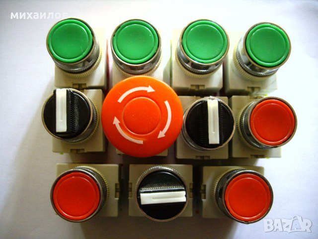 Бутони,копчета за машини 660V-10A-11бр, снимка 1 - Други машини и части - 21938238