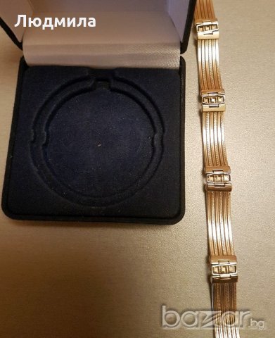 Златна мъжка гривна , снимка 5 - Гривни - 20342726