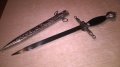 нож сабя-кама с ножница-метални-38х11см-внос швеицария, снимка 1