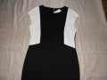 Рокля в черно с бял елемент на ръкава, снимка 2