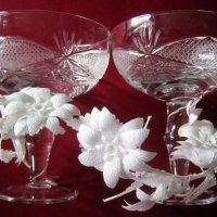 Обредни чаши за сватба, кристални ритуални бокали за младоженци, снимка 1 - Чаши - 21789255