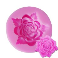роза с остри листа силиконов молд форма за украса декор торта фондан шоколад и др., снимка 1 - Форми - 15046391