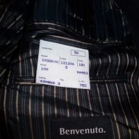 Черно сако BENVENUTO размер 56, снимка 2 - Сака - 24674797