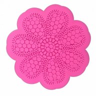 силиконова форма отливка дантела цвете на точки молд за украса декорация фондан торта мъфин, снимка 1 - Форми - 15021983