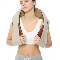 Промо! 3D Шиацу масажор за врат гръб плешки и рамене с функция затопляне, снимка 3 - Спортна екипировка - 24306821