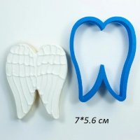 Крила на ангел Ангелски пластмасов резец форма фондан тесто бисквитки, снимка 1 - Форми - 26185320