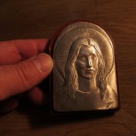 †сребърна икона Исус, икона на Исус Христос с маркировка 925 - за да ви пази и закриля . , снимка 3 - Икони - 17514510