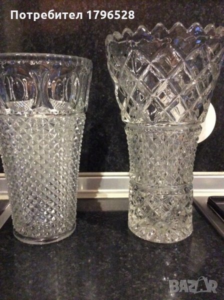 Голяма красива стъклена ваза-2модела, снимка 1