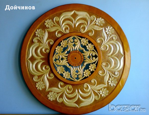 Дърворезба-украса за таван, снимка 1