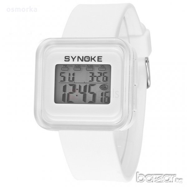 Synoke нов дамски спортен часовник много функции бял, снимка 1