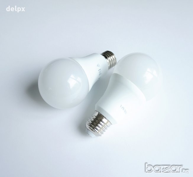 Лампа LED енергоспестяваща с цокъл E27 220V 12W 4000K, снимка 1