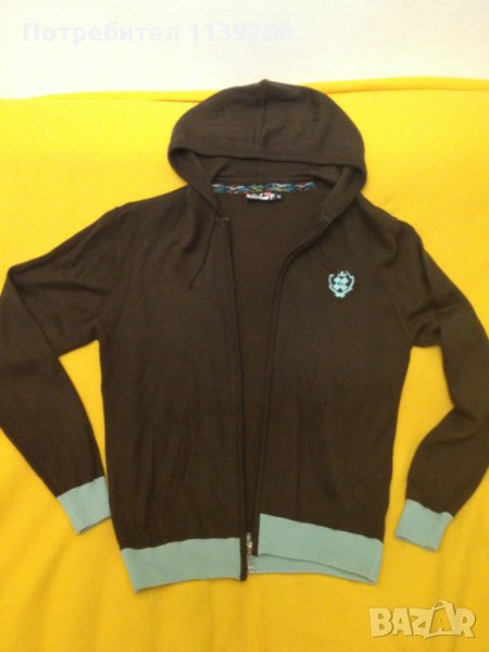 Quicksilver М мъжки суичър жилетка с цип и качулка , снимка 1