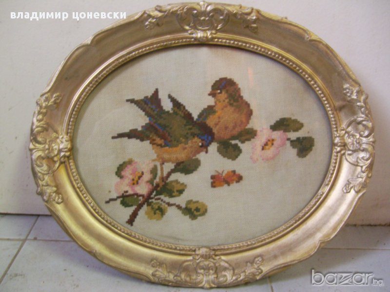 гоблен Птичета ,картина,пано, снимка 1