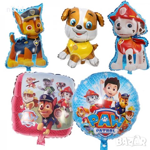 различни Paw Pes Patrol Пес Патрул герои фолио фолиев балон хелий или въздух парти рожден ден