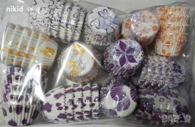 50 бр различни хартиени капсули кошнички форми за бонбони хапки парти, снимка 1 - Форми - 22124163