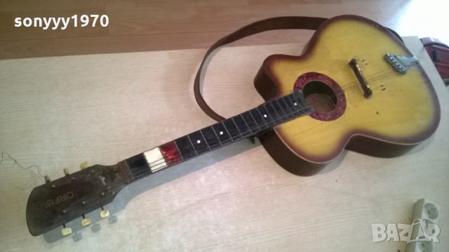 ПОРЪЧАНА-АНТИК-orfeus-ретро колекция-китара-102х40х8см, снимка 2 - Китари - 25186925