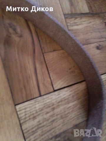 Колан естествена кожа -5 зъбци-122см, снимка 3 - Колани - 22640259