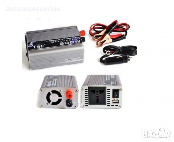 3000046067 Инвертор на напрежение Vertex преобразувател TBE 12V DC- 220V AC - 500W, снимка 1