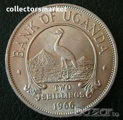 2 шилинга 1966, Уганда