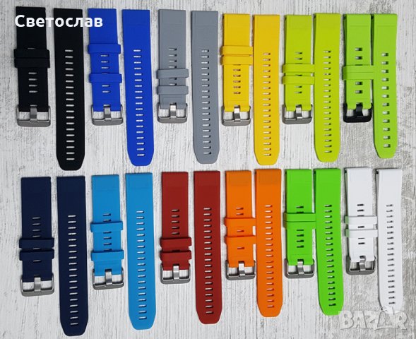 22mm Каишки, каишка Garmin Fenix 5, Forerunner 935, Quatix 5, Approach S60 22м, снимка 5 - Каишки за часовници - 22499849