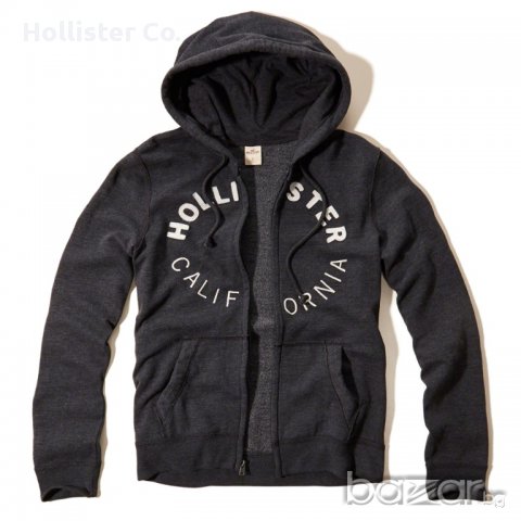 Hollister Co Logo Fullxip Hoodie, снимка 1 - Пуловери - 11096063